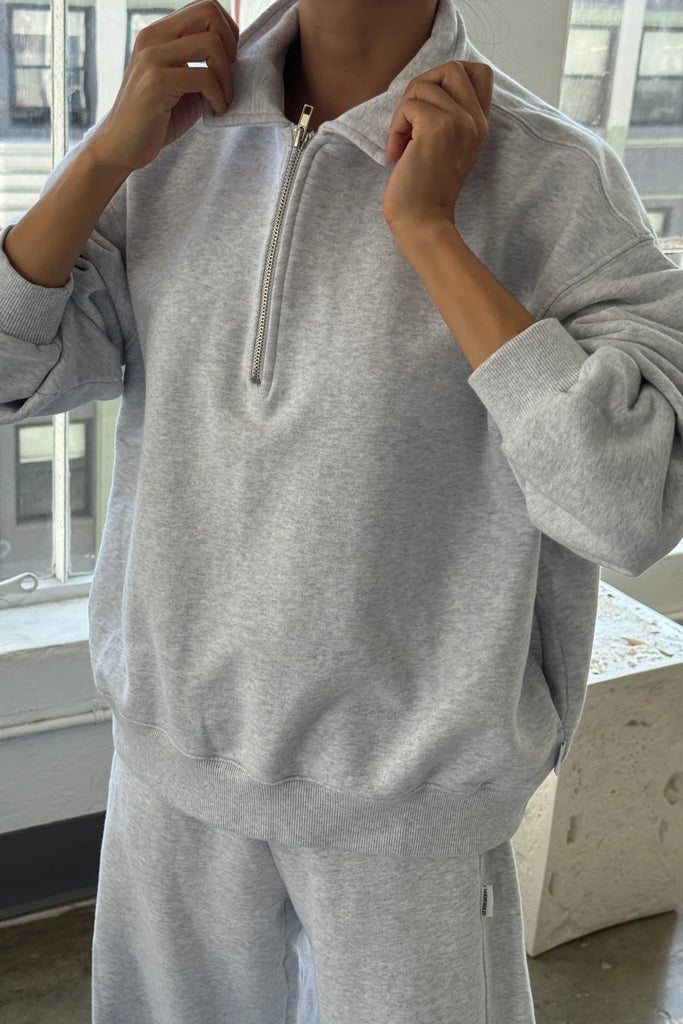 French Terry Noah Sweatshirt (Icy Grey) by Le Bon Shoppe