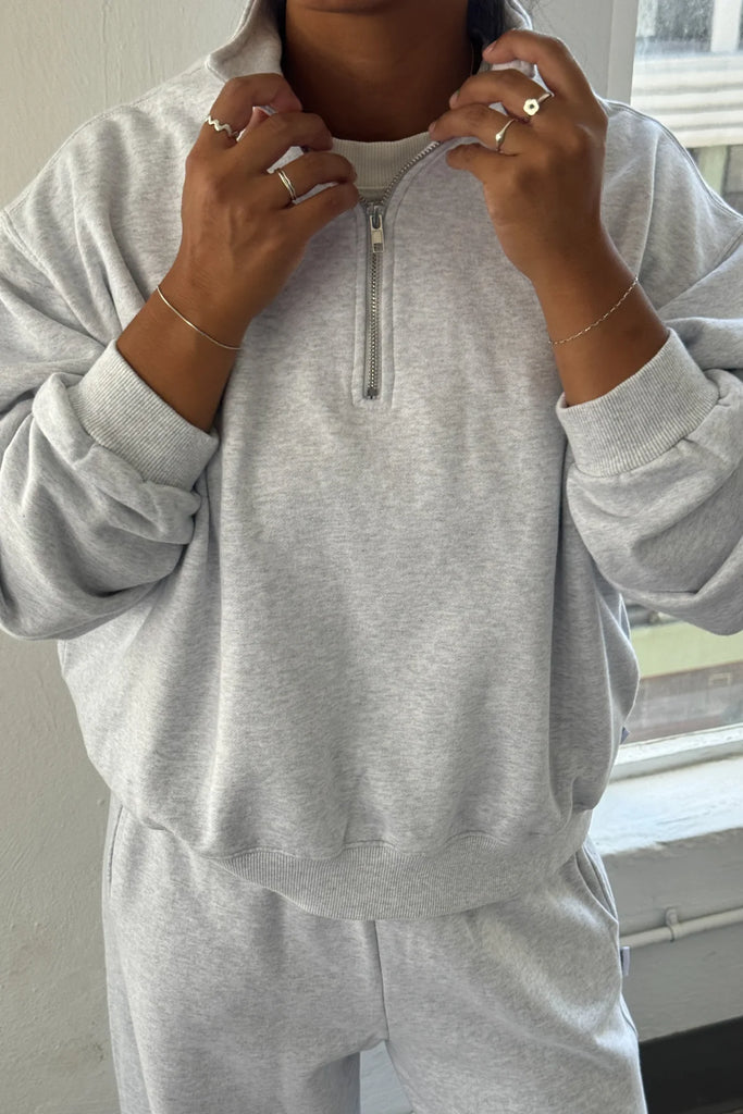 French Terry Noah Sweatshirt (Icy Grey) by Le Bon Shoppe