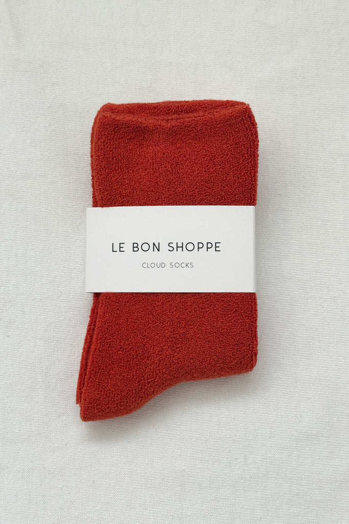 Cloud Socks (Burnt Orange) by Le Bon Shoppe