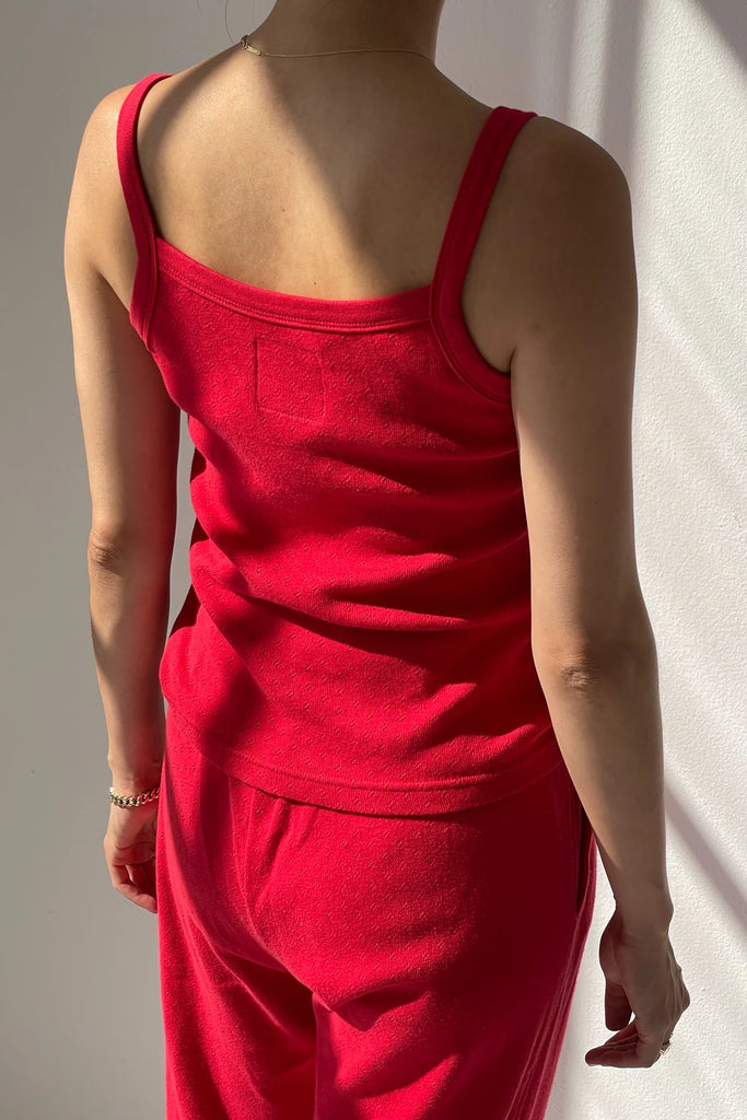 Pointelle Eve Cami (Red Apple) by Le Bon Shoppe