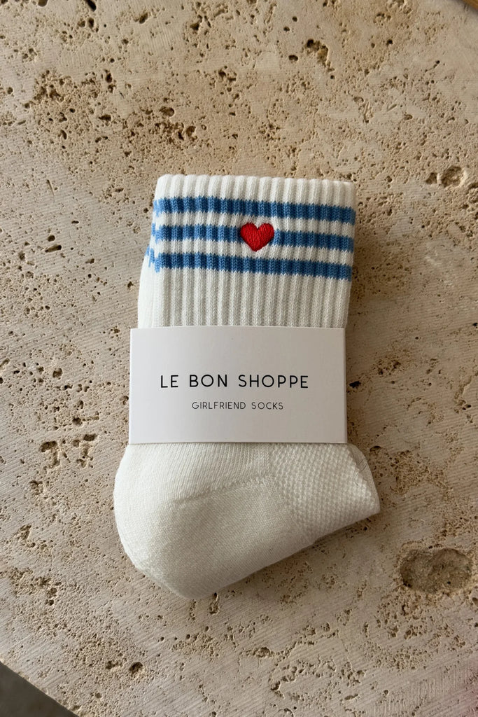 Heart Girlfriend Socks (Ivory) by Le Bon Shoppe