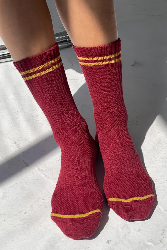 Boyfriend Socks (Cardinal) by Le Bon Shoppe