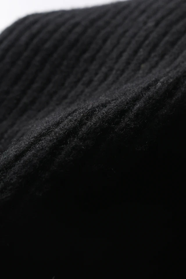 Cashmere Wool Beanie (Black)