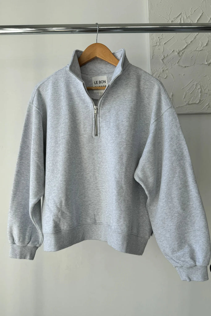 French Terry Noah Sweatshirt (Icy Grey) by Le Bon Shoppe