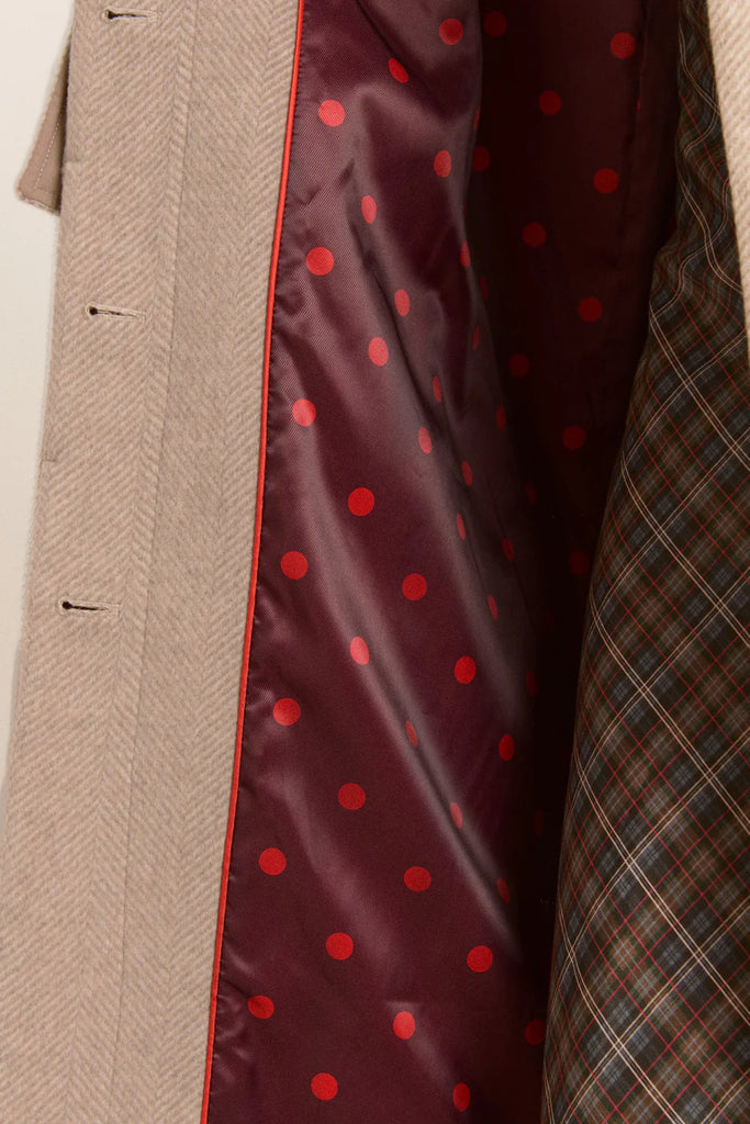 Jude Wool Coat (Oat) by Damson Madder