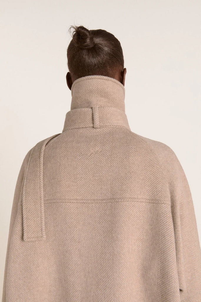 Jude Wool Coat (Oat) by Damson Madder
