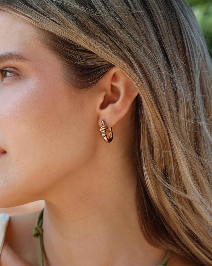 Karina Knot Hoops (Gold) by Mod + Jo