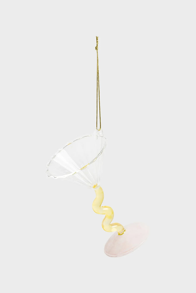 Curve Coup Ornament (Yellow) by Yo Home