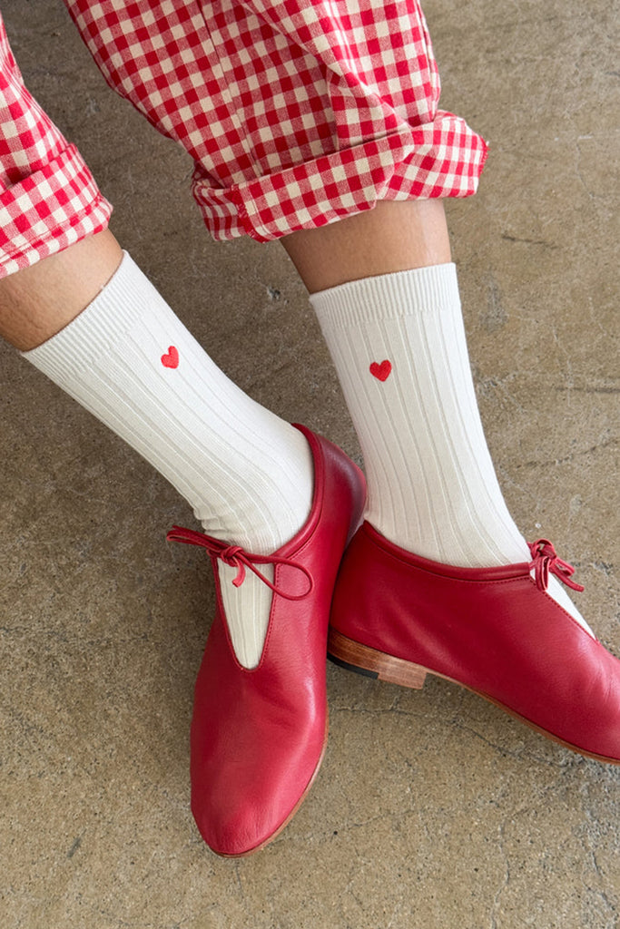 Heart Her Socks (Classic White) by Le Bon Shoppe