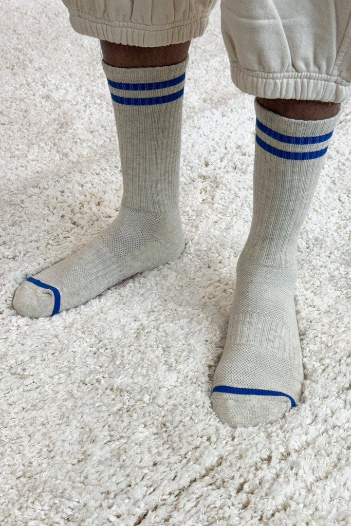 Extended Boyfriend Socks (Ice) by Le Bon Shoppe