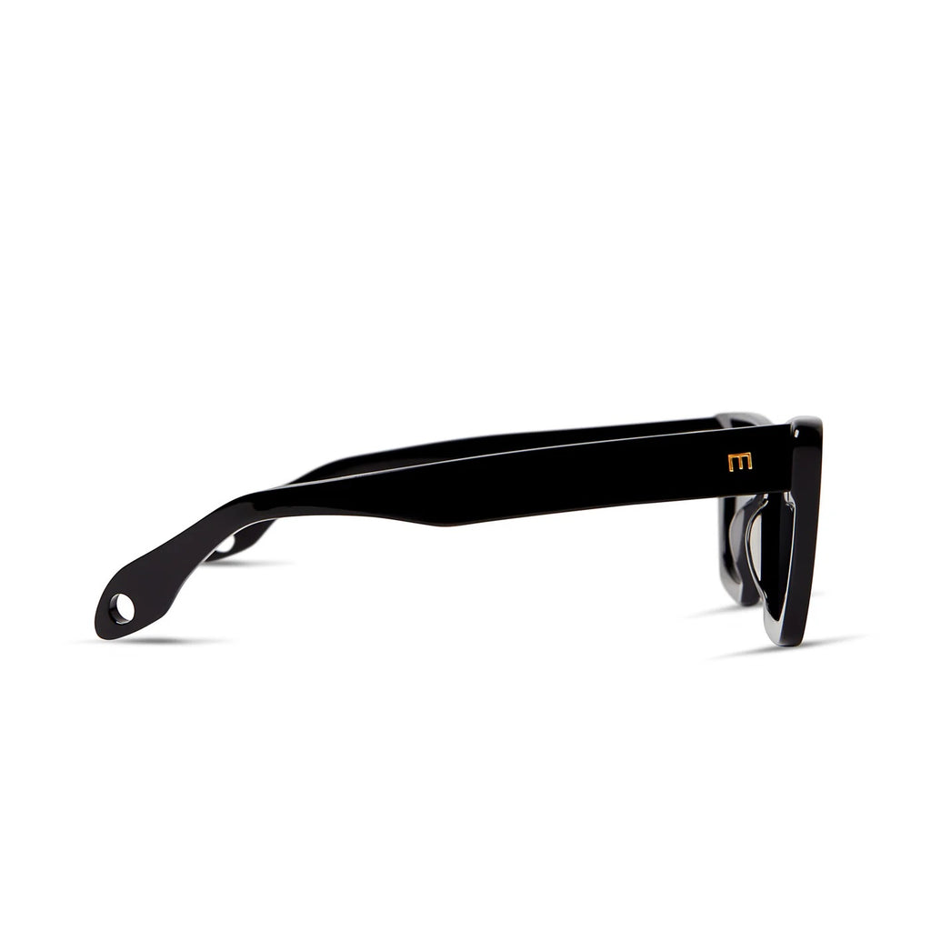 Lori Sunglasses (Gloss Black) by Elisa Johnson