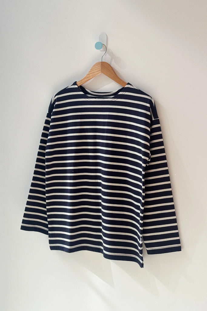 Marseille Top (White/Navy) by Le Bon Shoppe
