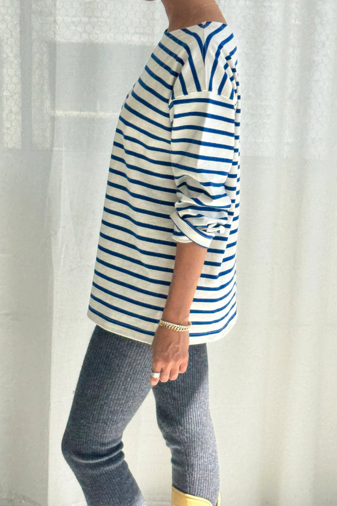 Marseille Top (Blue/Cream) by Le Bon Shoppe