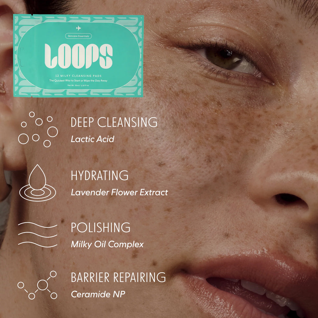 12 Pad Travel Pack (Milky Cleanser) by LOOPS