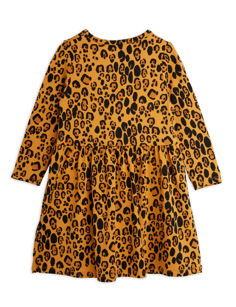 Leopard Long Sleeve Dress by Mini Rodini