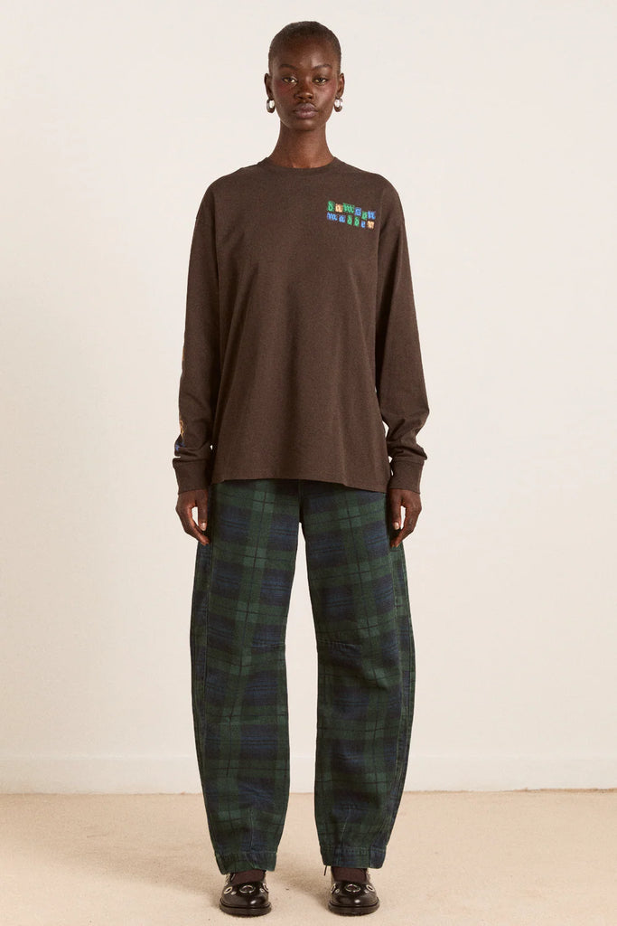 Felix Jeans (Over Dye Check) by Damson Madder