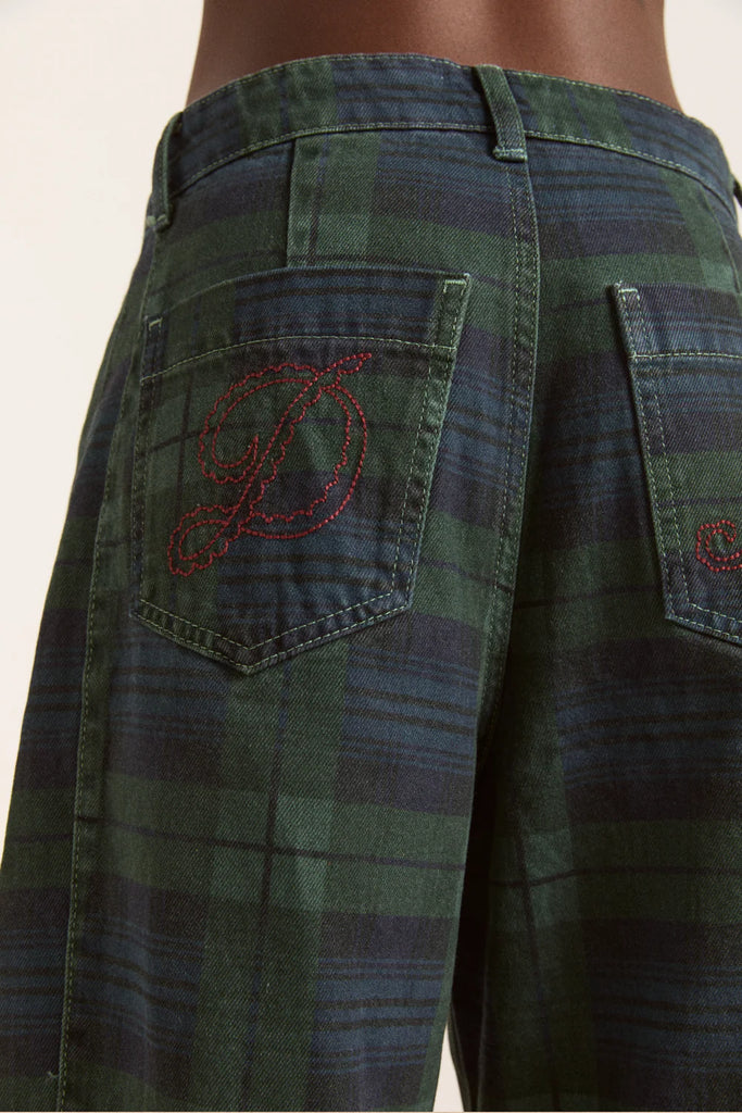 Felix Jeans (Over Dye Check) by Damson Madder