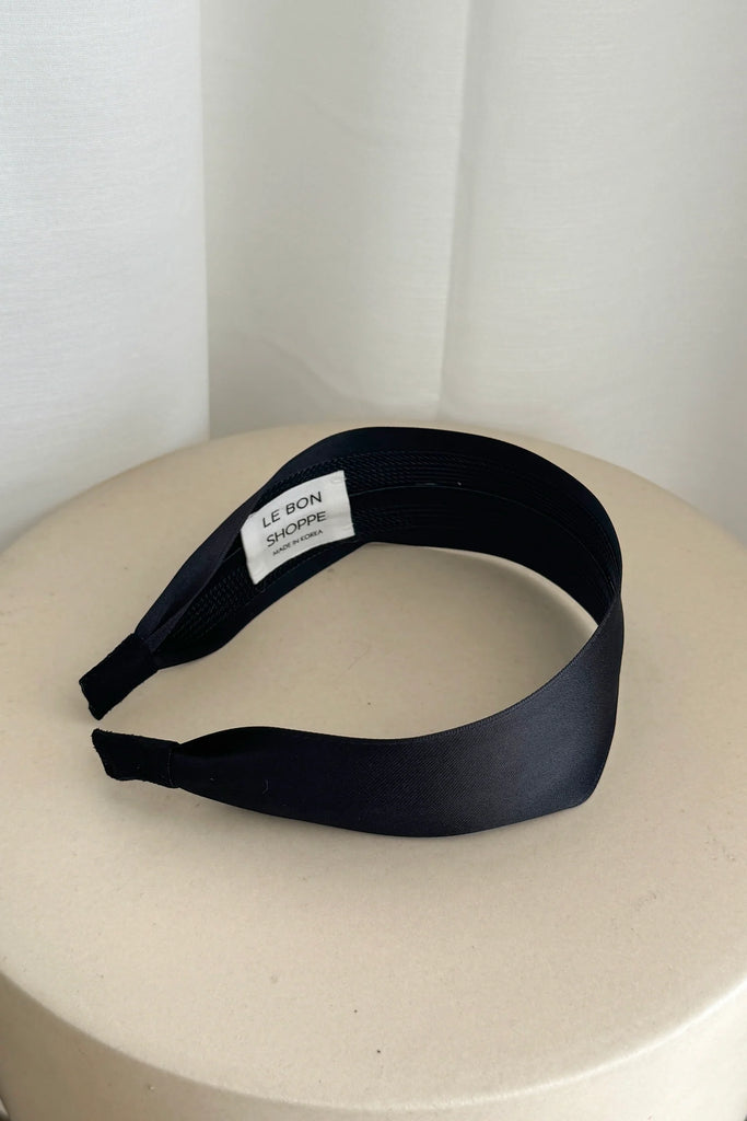 Olivia Headband (Ebony) by Le Bon Shoppe