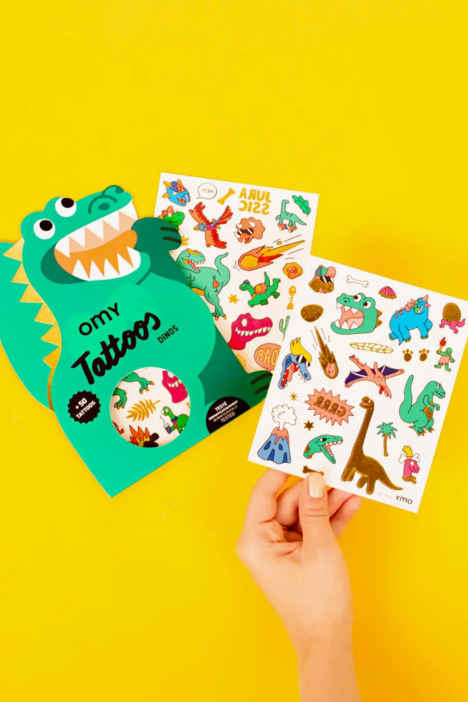 Kids Temporary Tattoos (Dino) by Omy