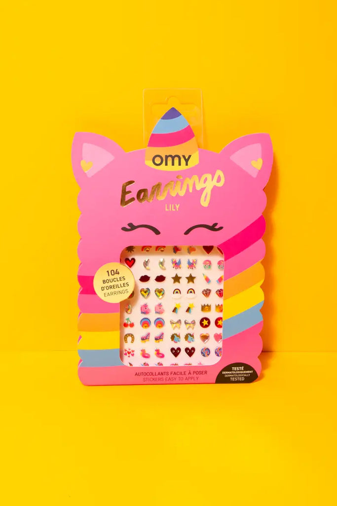 Sticker Earrings (Unicorn) by Omy