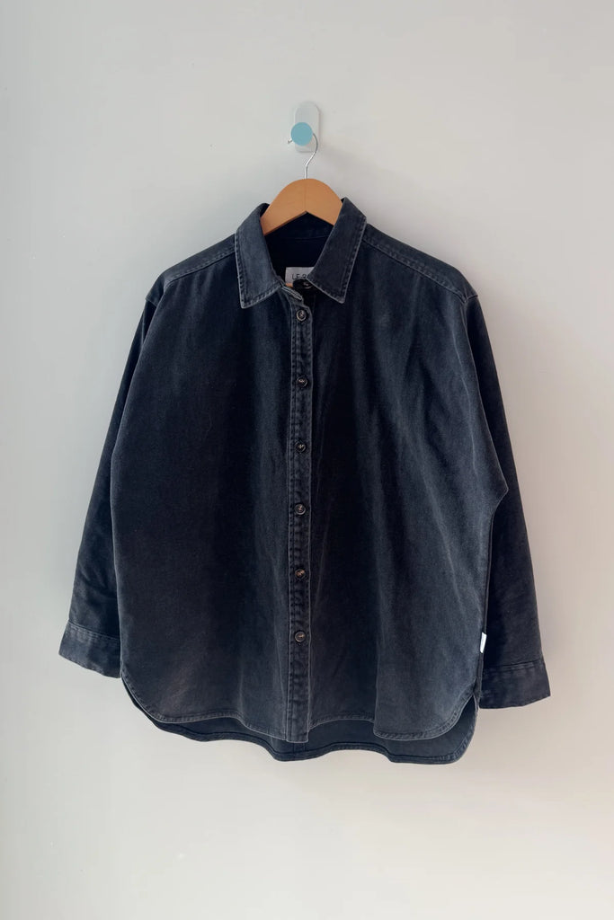 Theo Jacket (Black Denim) by Le Bon Shoppe