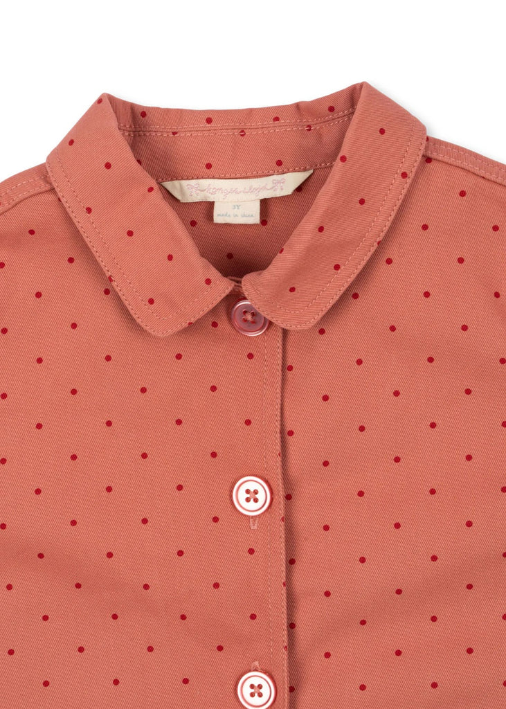 Nola Shirt Jacket (Mahogany Dot) by Konges Slojd