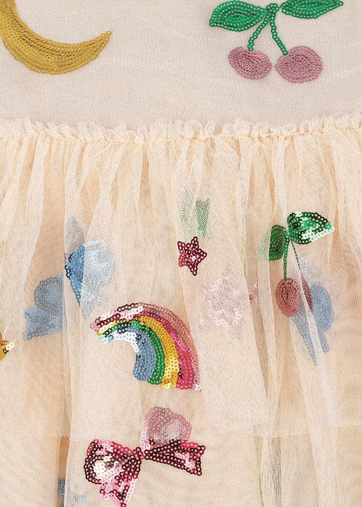 Yvonne Puff Dress (Rainbow Twinkle) by Konges Slojd