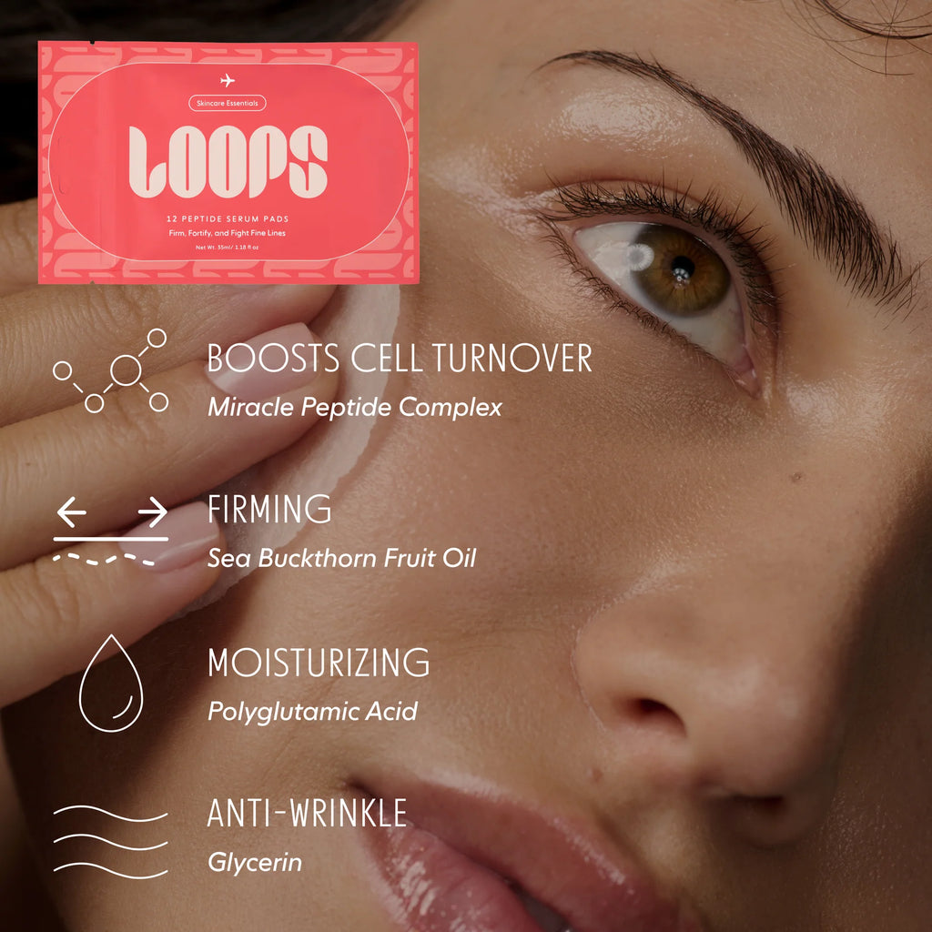 12 Pad Travel Pack (Peptide Serum) by LOOPS