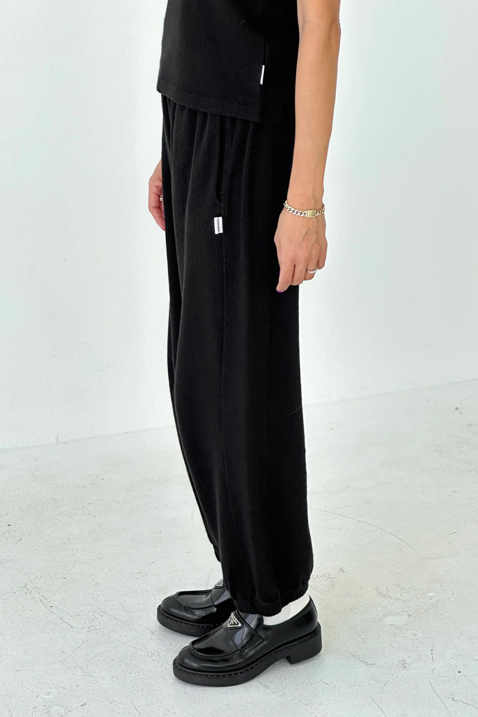 Pointelle Balloon Pants (Black) by Le Bon Shoppe