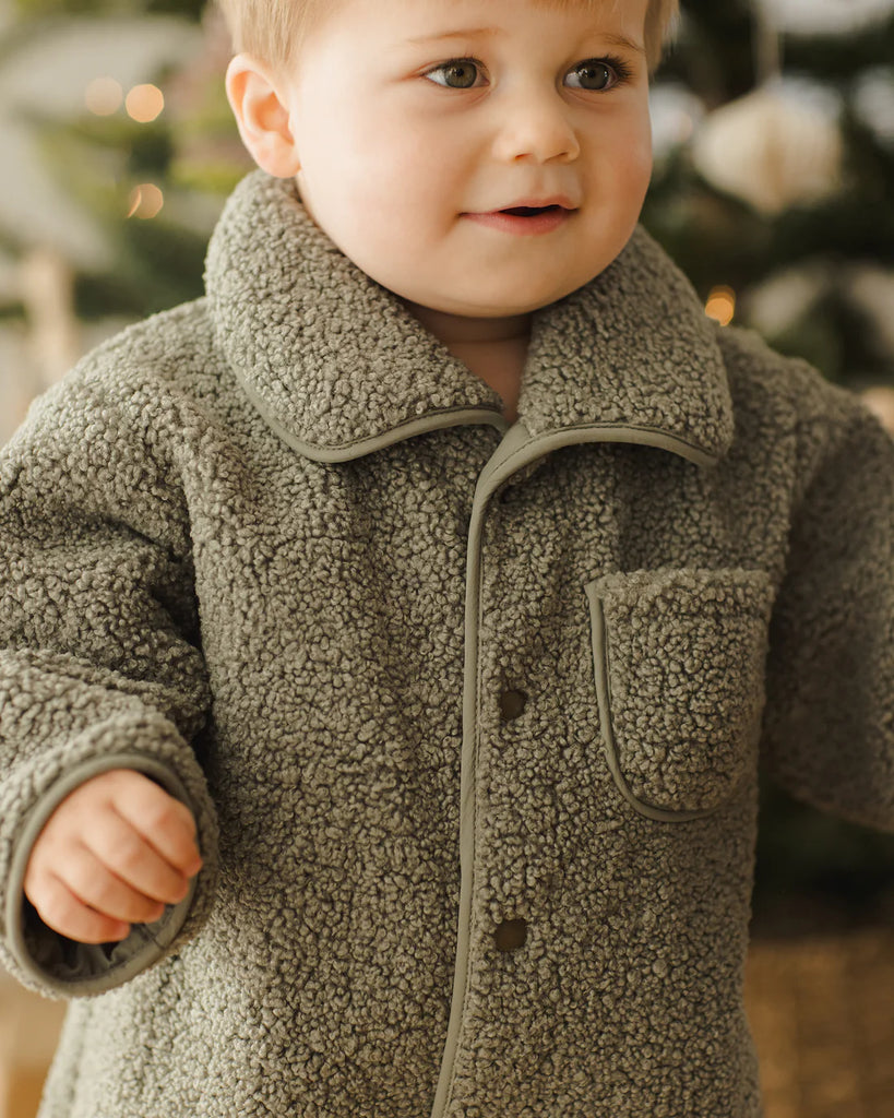 Shearling Jumpsuit (Forest) by Quincy Mae