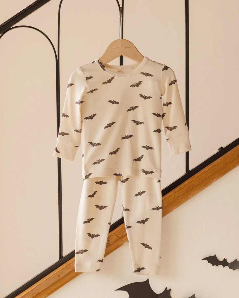 Bamboo Pajama Set (Bats) by Rylee + Cru