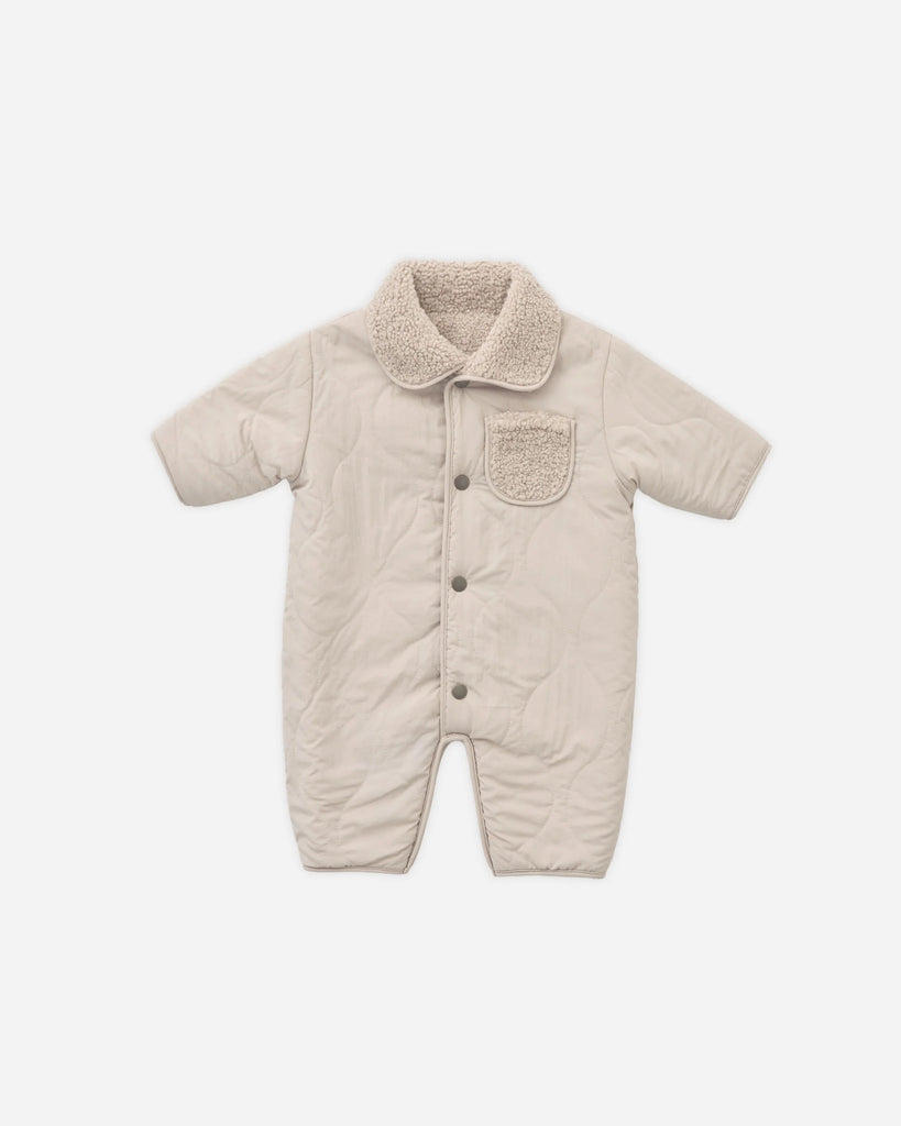 Shearling Jumpsuit (Oat) by Quincy Mae