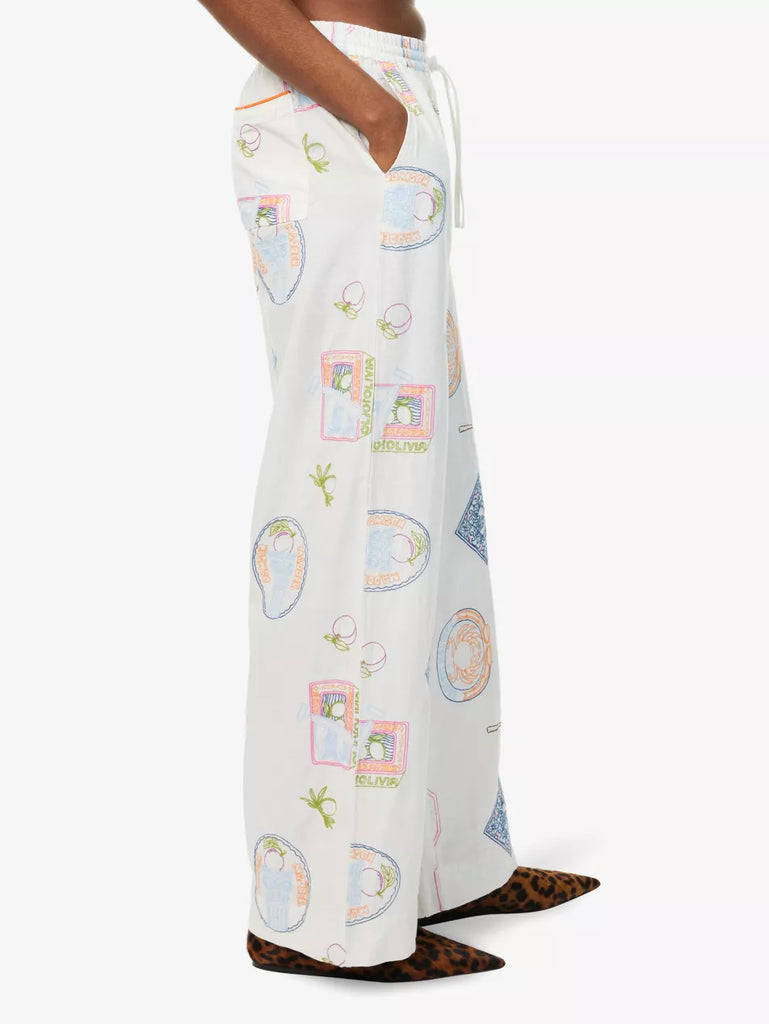 Chlo Trousers (Holiday Embroidery) by Damson Madder