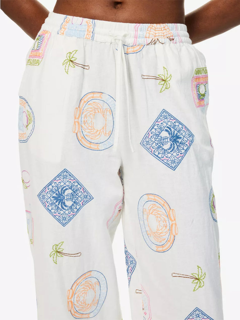 Chlo Trousers (Holiday Embroidery) by Damson Madder
