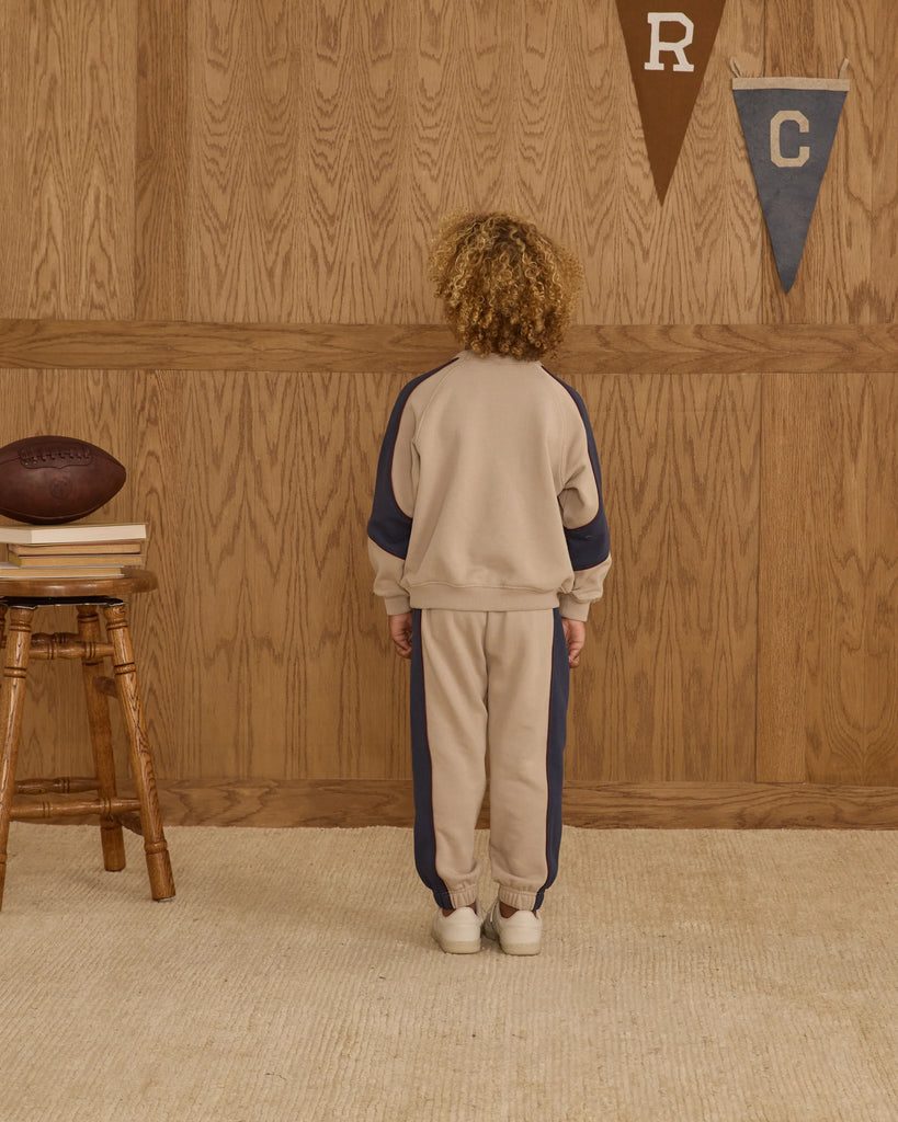 Paneled Sweatpants (Stone) by Rylee + Cru