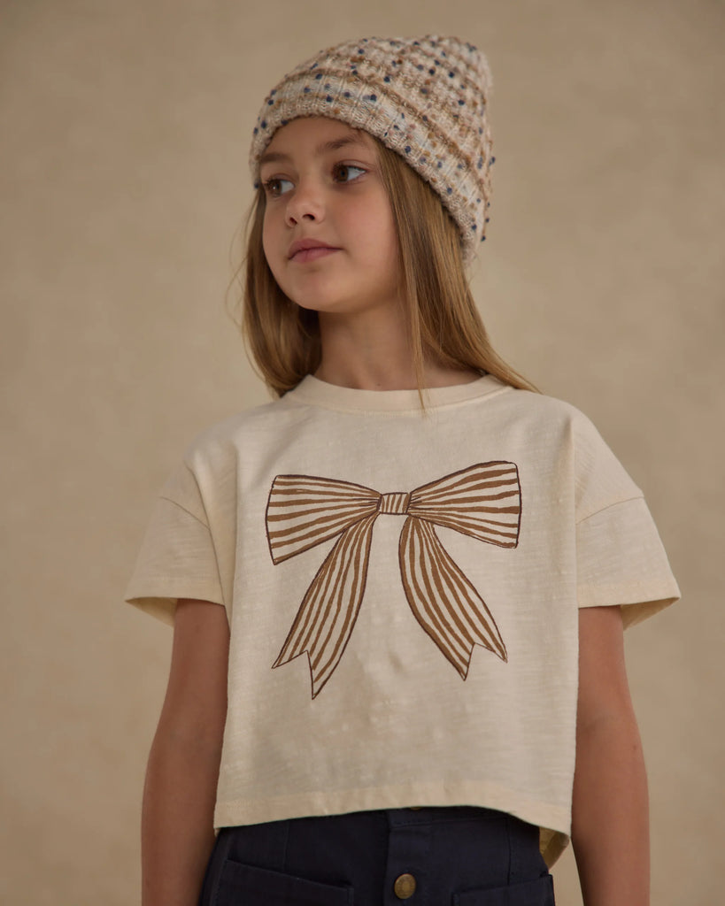 Boxy Tee (Bow) by Rylee + Cru