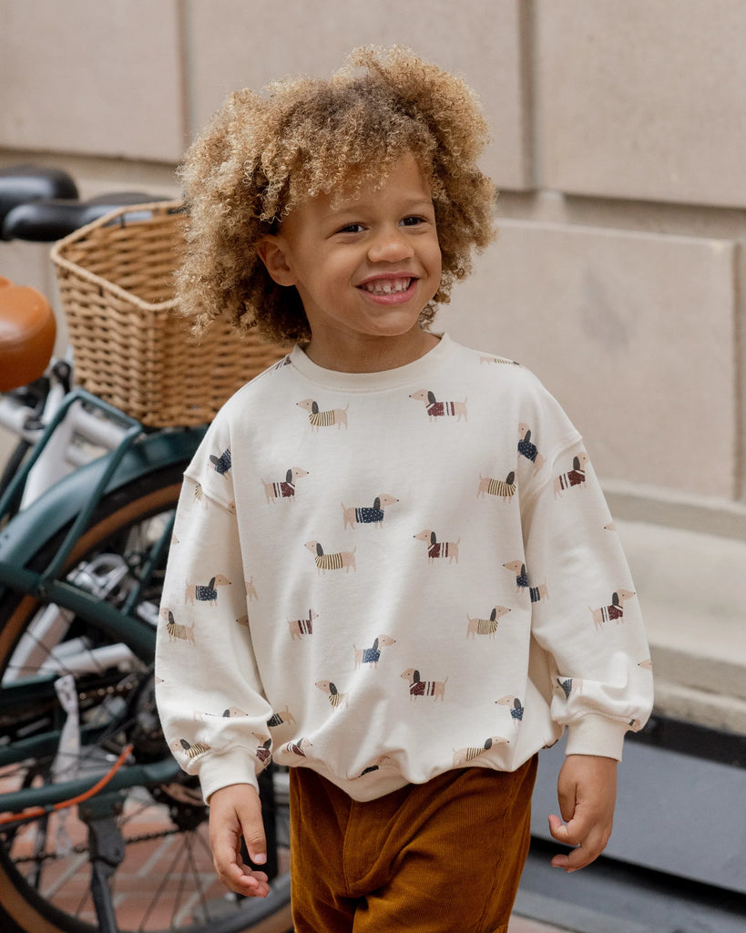 Relaxed Sweatshirt (Dachshund) by Rylee + Cru