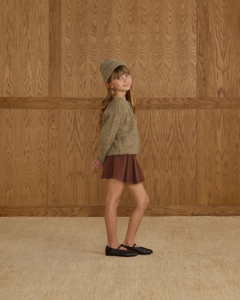 Fuzzy Cardigan (Evergreen) by Rylee + Cru