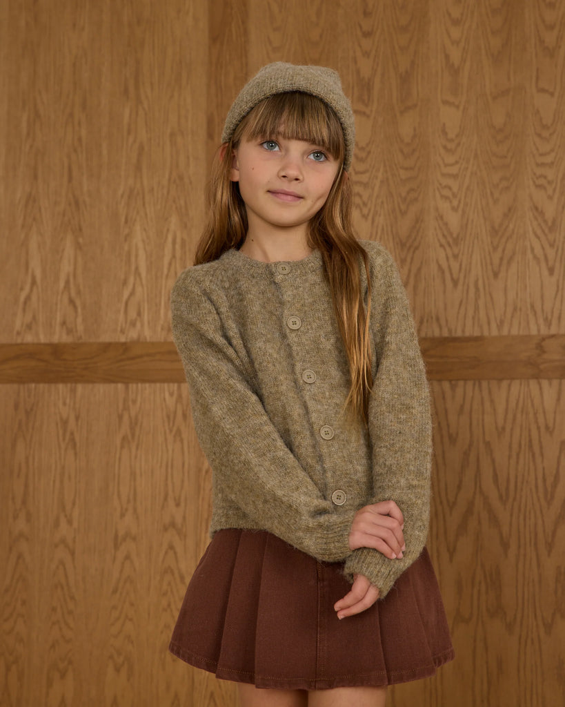 Fuzzy Cardigan (Evergreen) by Rylee + Cru