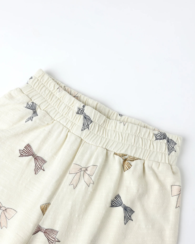 Wide Leg Pants (Bows) by Rylee + Cru