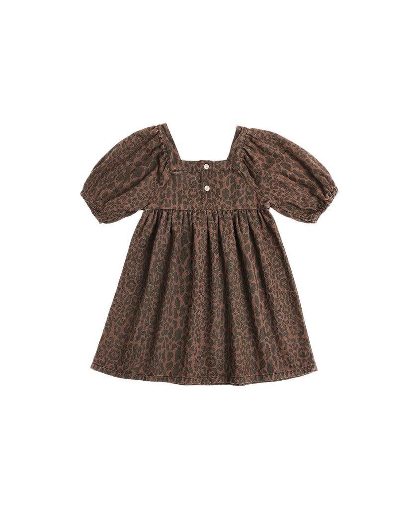 Gretta Babydoll Dress (Leopard) by Rylee + Cru