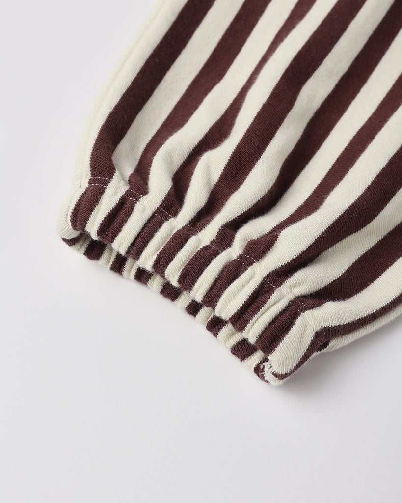 Relaxed Jogger (Burgundy Stripe) by Rylee + Cru