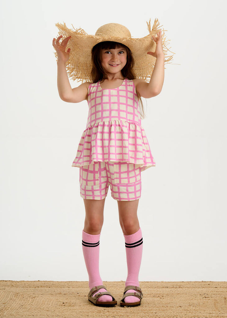 Checker Scoops & Sailor Set (Pink) by bonniemob