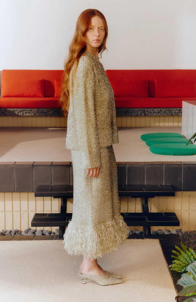 Cher Wool Sweater (Satellite Silver) by Simon Miller