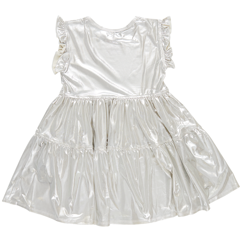 Lame Polly Dress (Champagne) by Pink Chicken