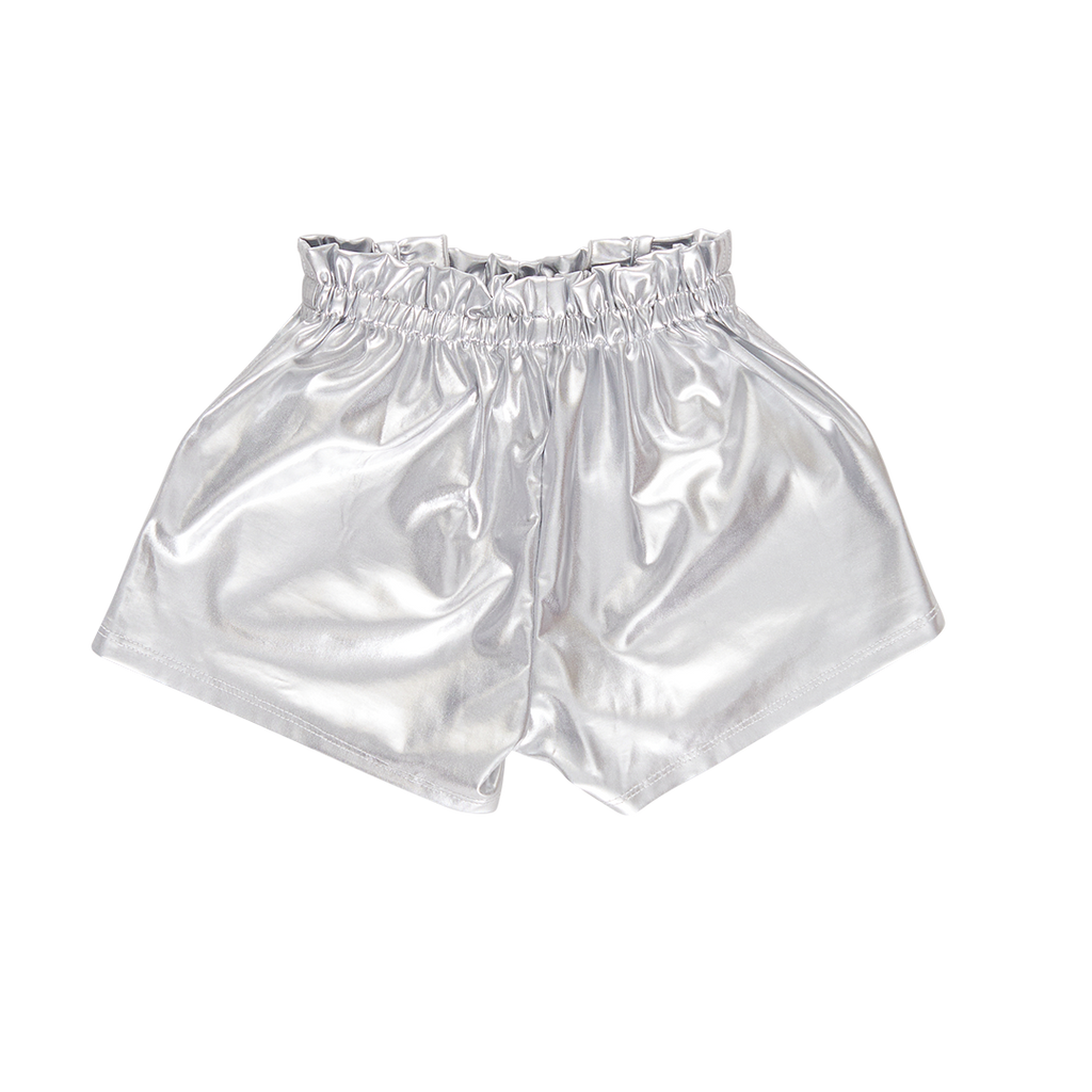 Lame Theodore Shorts (Silver) by Pink Chicken