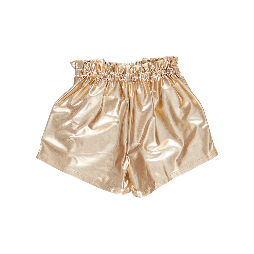 Lame Theodore Shorts (Gold) by Pink Chicken