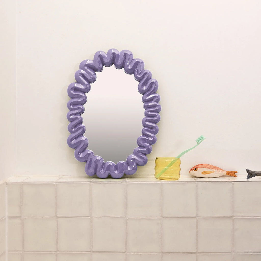 Dribble Mirror (Lilac) by Yo Home