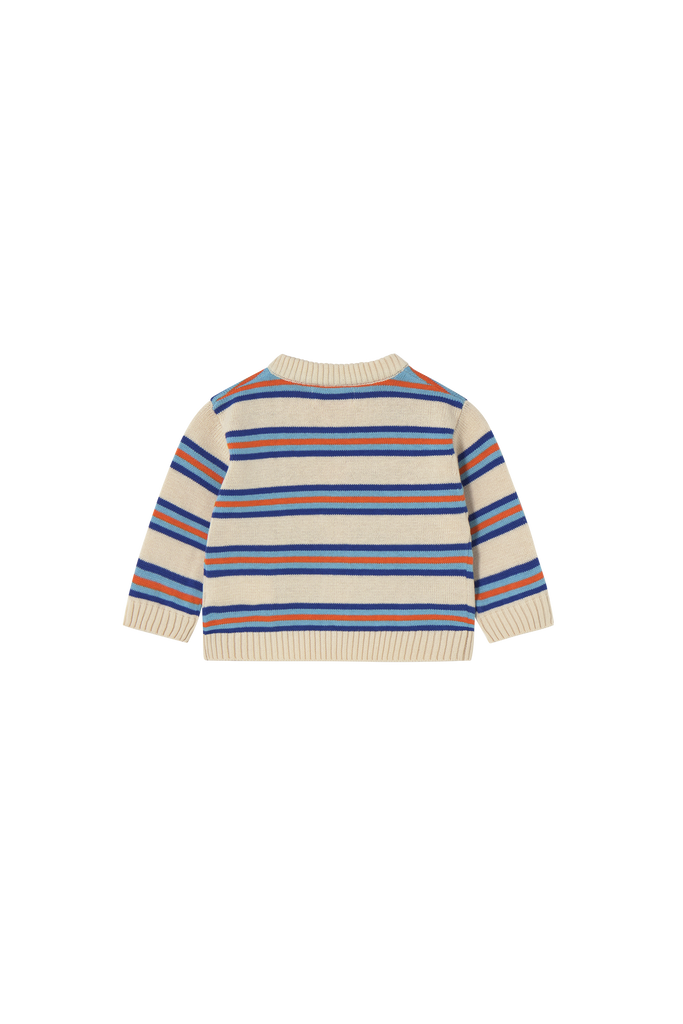 Multicolor Stripes Cardigan (Baby) by Tiny Cottons