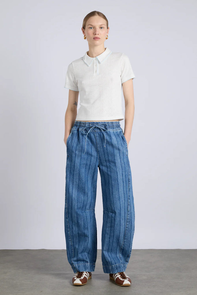 Felix Jeans (Laser Stripe) by Damson Madder